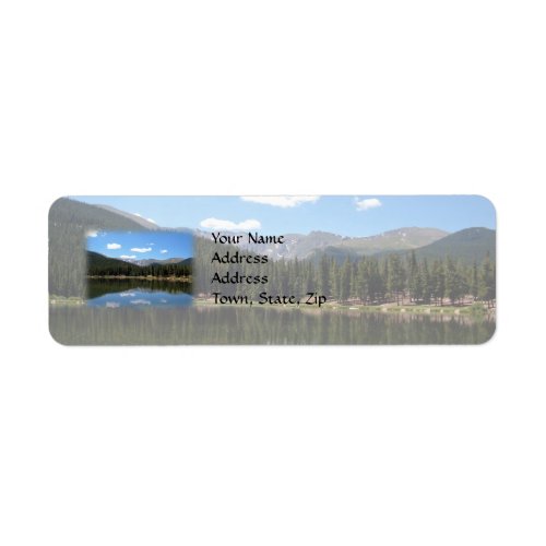 Echo Lake Mt Evans Colorado Label