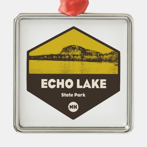 Echo Lake State Park New Hampshire Metal Ornament