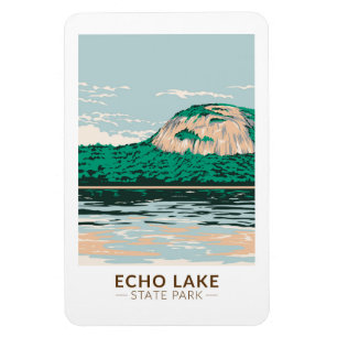 Echo Lake State Park New Hampshire Vintage Magnet