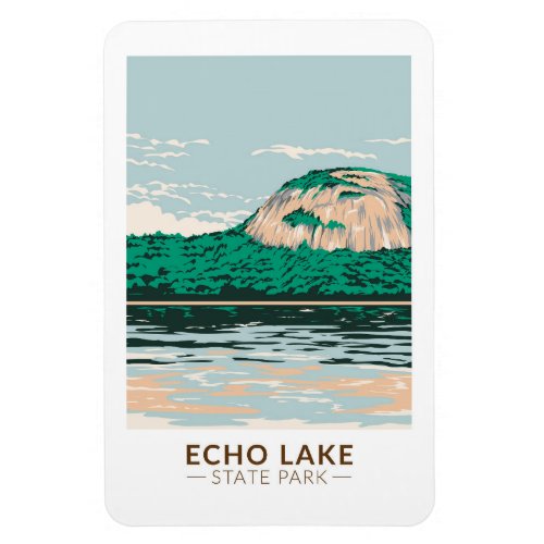 Echo Lake State Park New Hampshire Vintage  Magnet