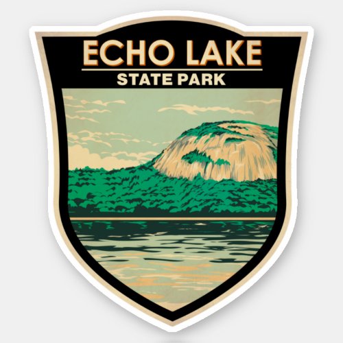 Echo Lake State Park New Hampshire Vintage Sticker