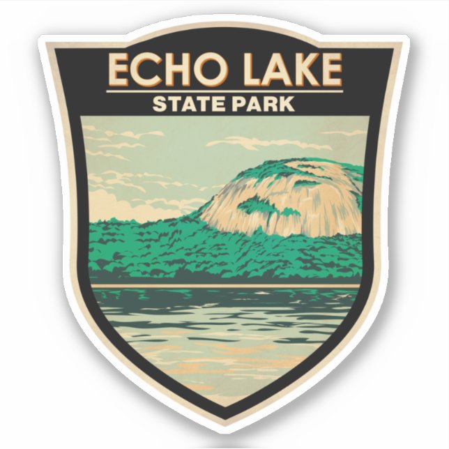 Echo Lake State Park New Hampshire Vintage Sticker (Front)