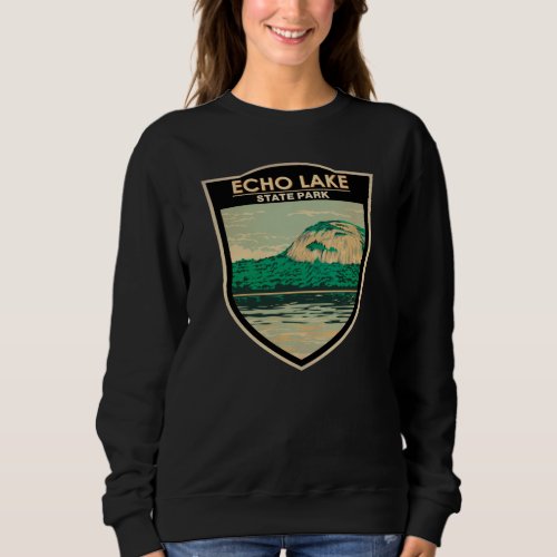 Echo Lake State Park New Hampshire Vintage   Sweatshirt