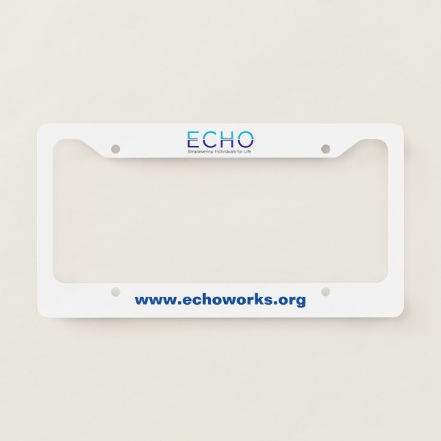 ECHO Logo License Plate Cover (Front)