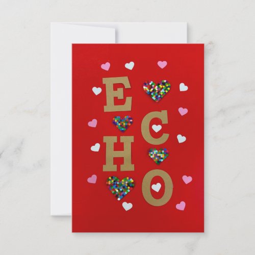 ECHO Love Note Card