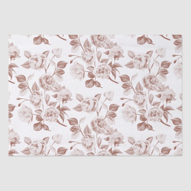 ECHO MODERN BOTANICAL FLORAL PATTERN TISSUE PAPER (Front)