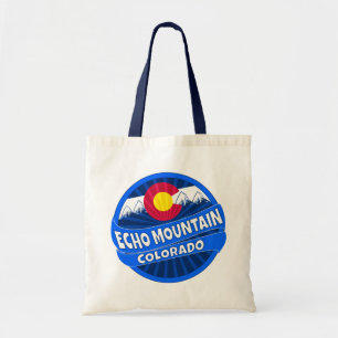 Echo Mountain Colorado mountain burst tote bag
