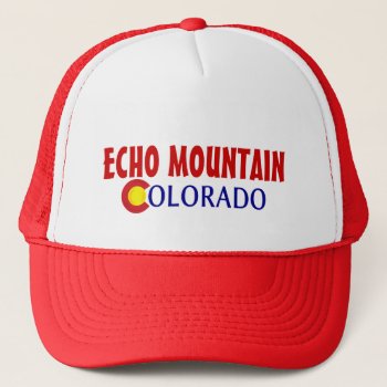 Echo Mountain Colorado Simple Red Hat by ArtisticAttitude at Zazzle