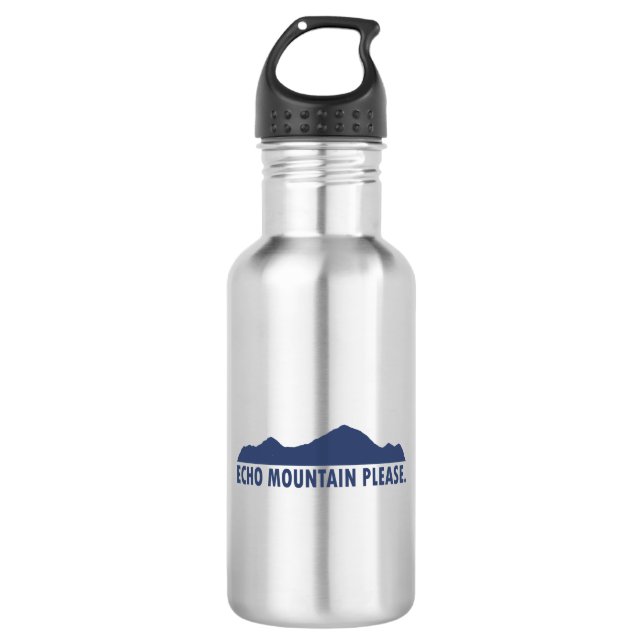 Echo Mountain Please Stainless Steel Water Bottle (Front)