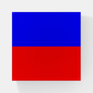 ECHO Nautical flag Red Blue Paperweight