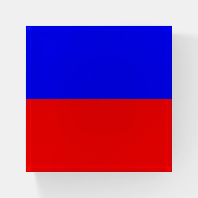 ECHO Nautical flag Red Blue Paperweight (Front)