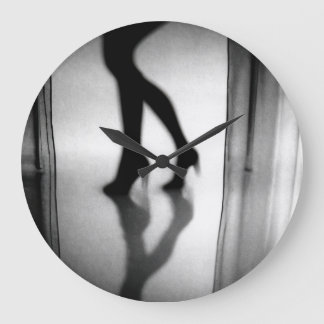 Echo of Footsteps Large Clock