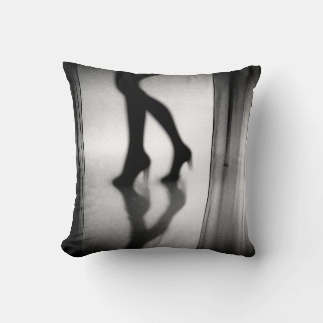 Echo of Footsteps Throw Pillow (Front)