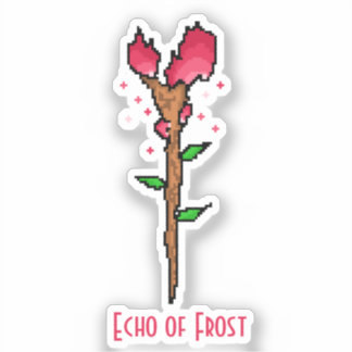 Echo of Frost Wizard Staff Fantasy Sticker