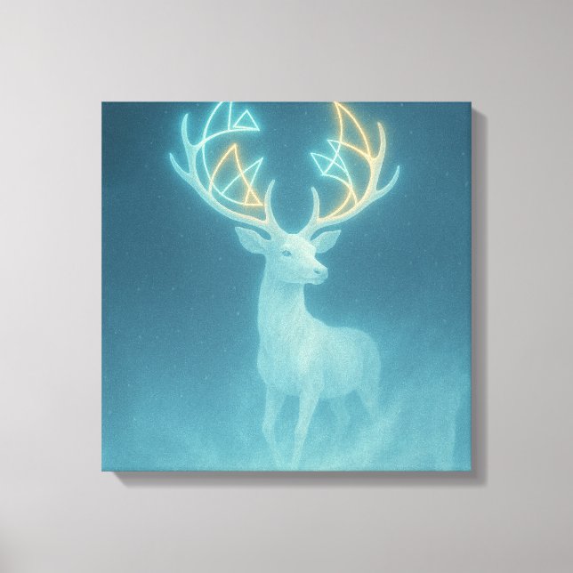 Echo of the Silent Deer Canvas Print (Front)