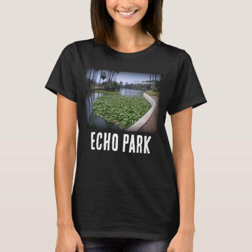 Echo Park Lake in Los Angeles California T_Shirt