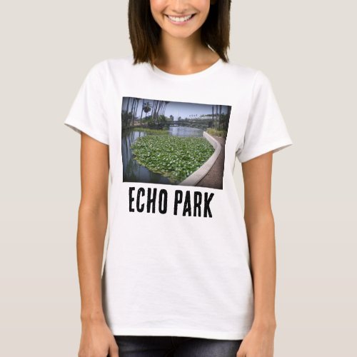 Echo Park Lake in Los Angeles, California T-Shirt