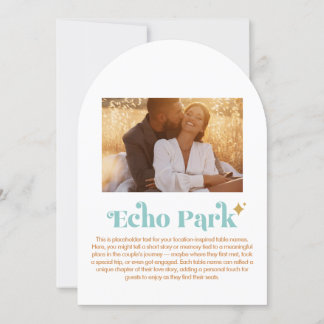 Echo Park Table Number