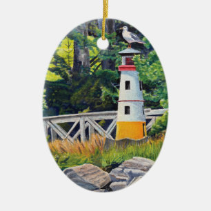 Echo Point Lighthouse Ceramic Ornament