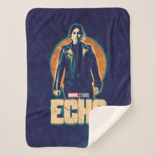 Echo Stylized Graphic Sherpa Blanket