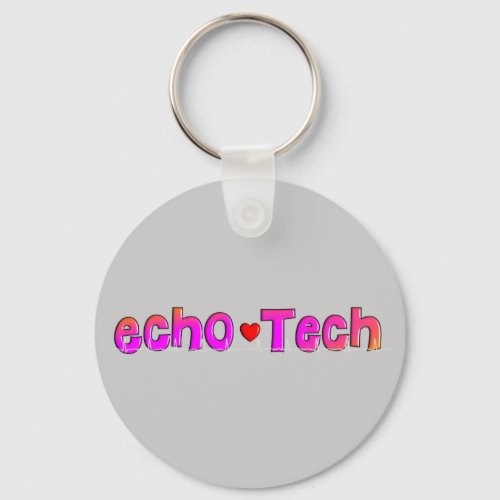 Echo Tech Cardiac Echo Tech Gifts Keychain