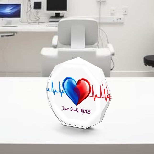 Echo Tech -Cardiac Sonographer  Acrylic Award (Echo Tech -Cardiac Sonographer Acrylic display)