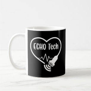 Echo Tech Cardiac Sonographer Rdcs Echocardiograph Coffee Mug