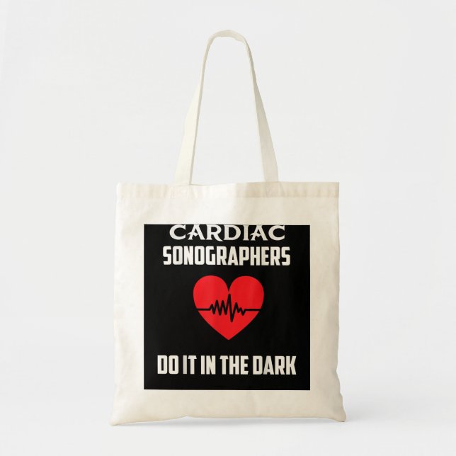 Echo Tech Echocardiographer RDCS Cardiac Sonograph Tote Bag (Front)