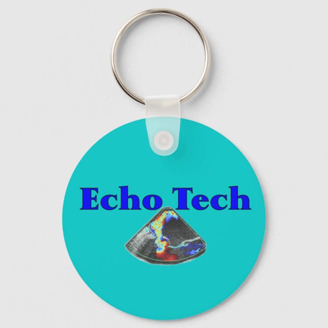 Echo Technician Gifts (Cardiac Echo Tech) Keychain (Front)
