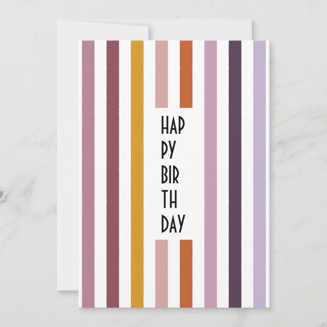 Echo Trails Custom Card – Pink Hues Stripes (Front)
