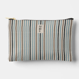 Echo Trails Stripes Accessory Pouch – Blue/Natural