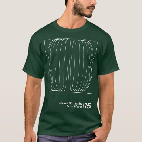 Echo Waves Original Minimalist Graphic Design T_Shirt