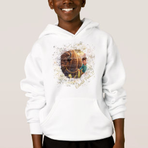 Echoed Past Whimsical Boy and Bison Hoodie