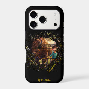 Echoed Past Whimsical Boy and Bison iPhone 17 Pro Case