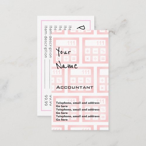 Echoes Accountant Price Cards