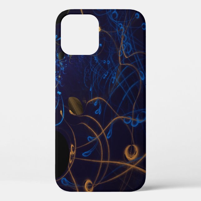 Echoes Flame Fractal Case-Mate iPhone Case (Back)