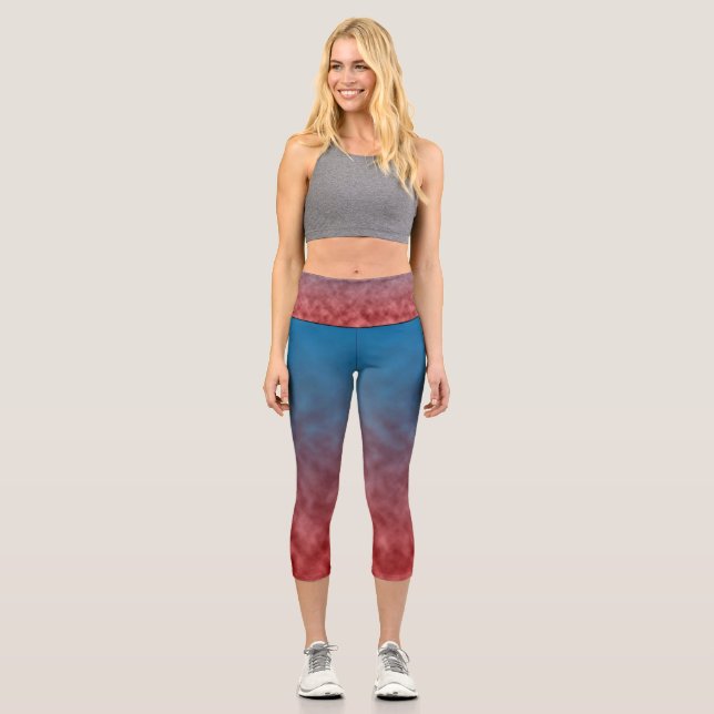 Echoes in Bluefire Capri Leggings (Front)