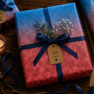 Echoes in Bluefire Wrapping Paper Sheets