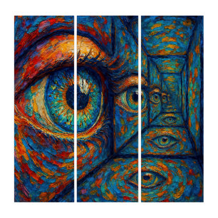 “Echoes in the Iris” - A Surreal Portrait Triptych