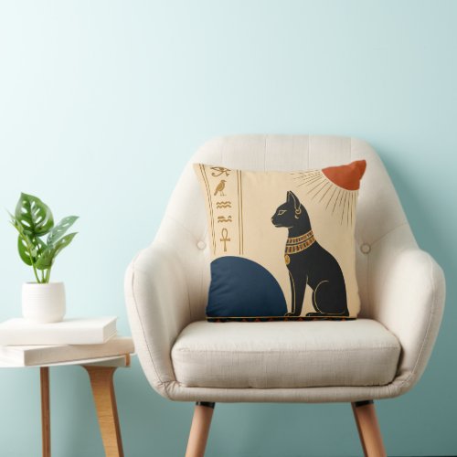 Echoes Nile Egyptian Bastet Cushion