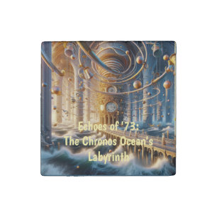 Echoes of '73: The Chronos Ocean's Labyrinth Stone Magnet