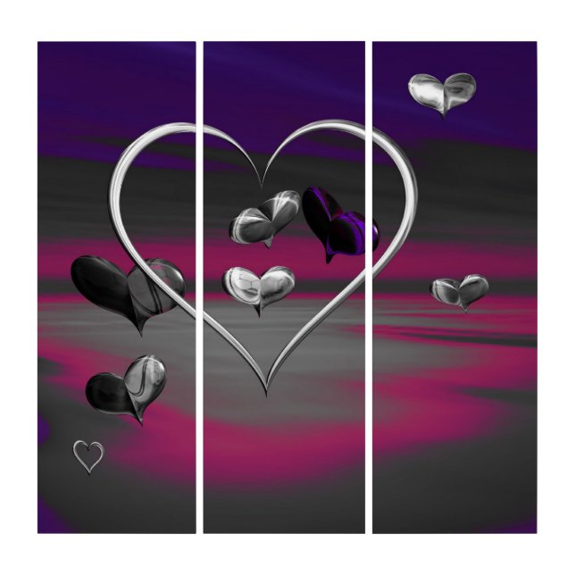 Echoes of a Metallic Romance  Triptych (Front)