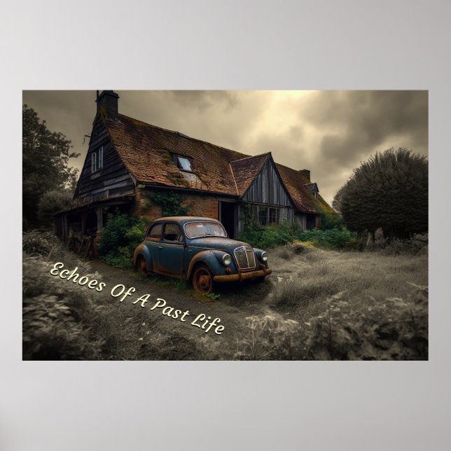 Echoes Of A Past Life Liminal Space Concept Art Poster (Front)