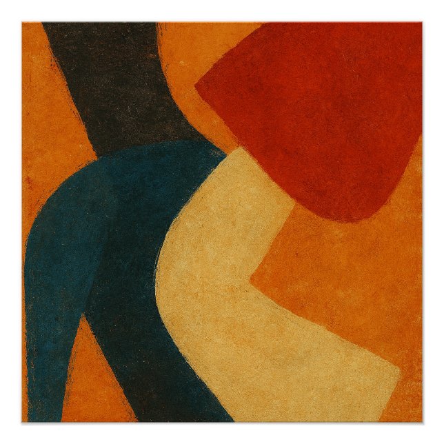 Echoes of a Vanished Ritual: Japanese Abstract Poster (Front)