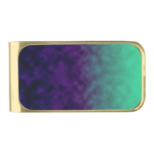 Echoes of Amethyst Tide Gold Finish Money Clip