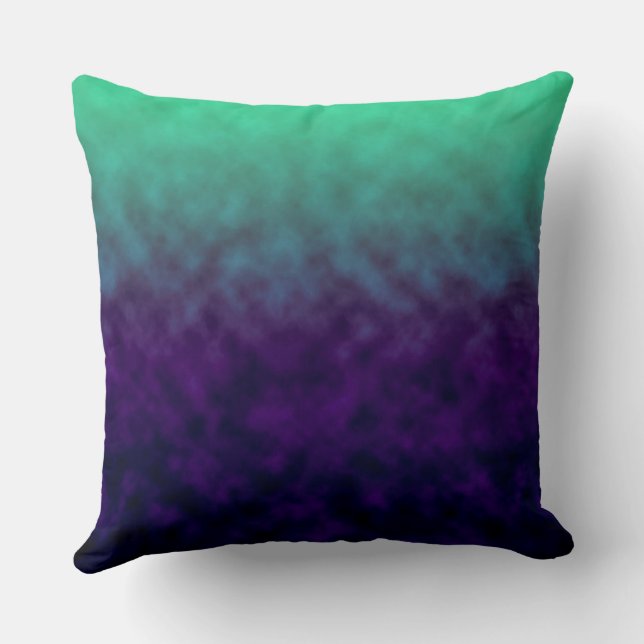 Echoes of Amethyst Tide Throw Pillow (Back)