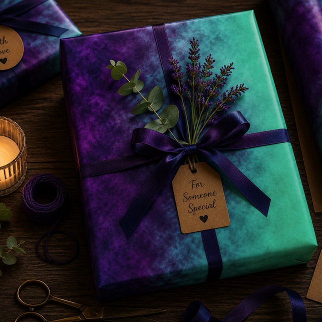 Echoes of Amethyst Tide Wrapping Paper Sheets (Creator Uploaded)