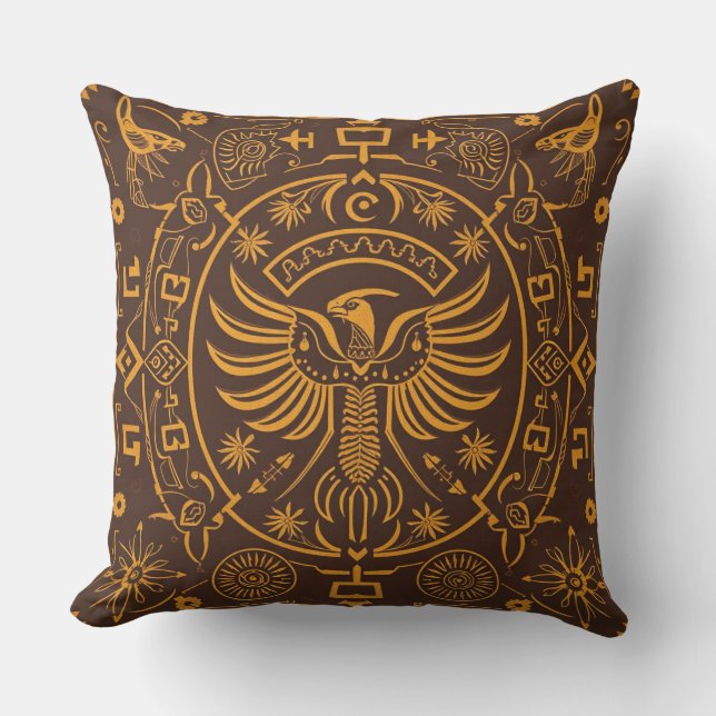 Echoes of Antiquity Throw Pillow (Front)
