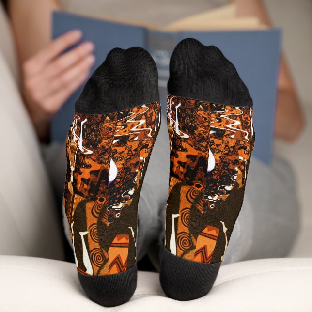 Echoes of Empowerment: March 8th Socks (Bottom)