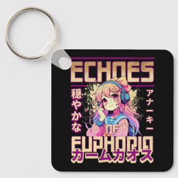 Echoes Of Euphoria Keychain by DesignedByMarty at Zazzle